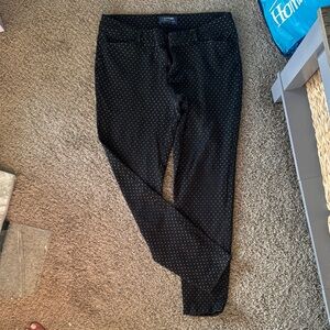 Old Navy Black and White Patterned Pants